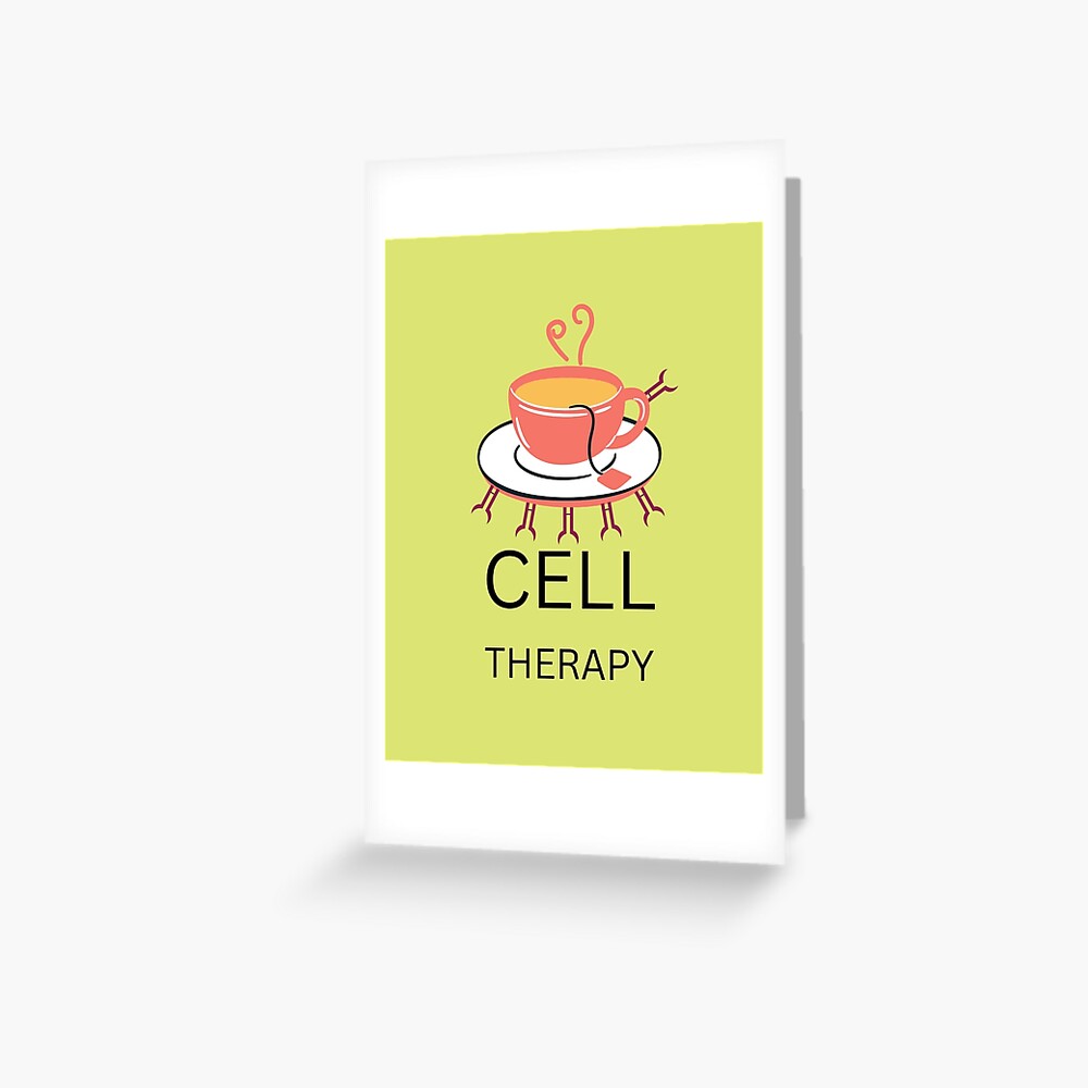 T-cell (tea cell) therapy greeting card