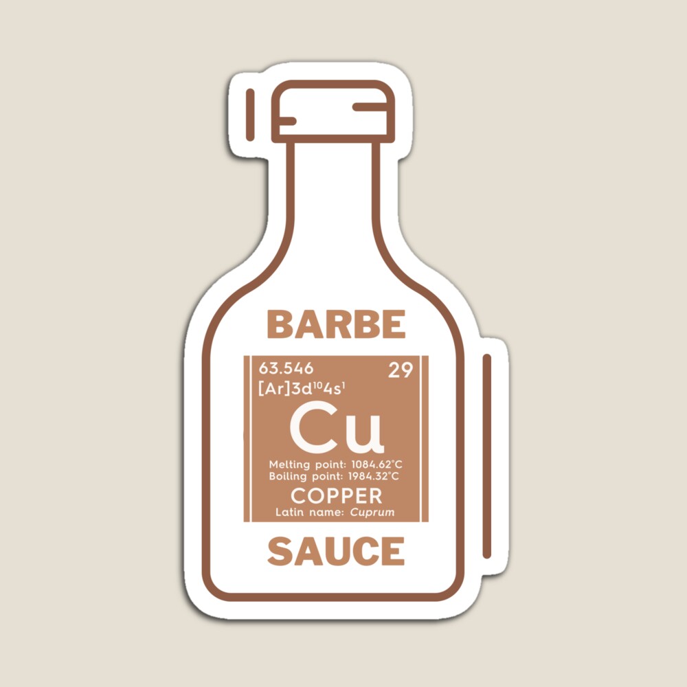 Barbecue sauce magnet