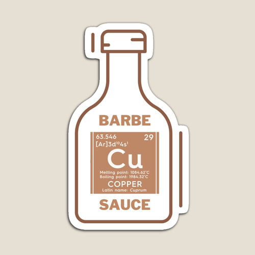 Barbecue sauce magnet