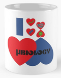 I Love Microbiology mugs