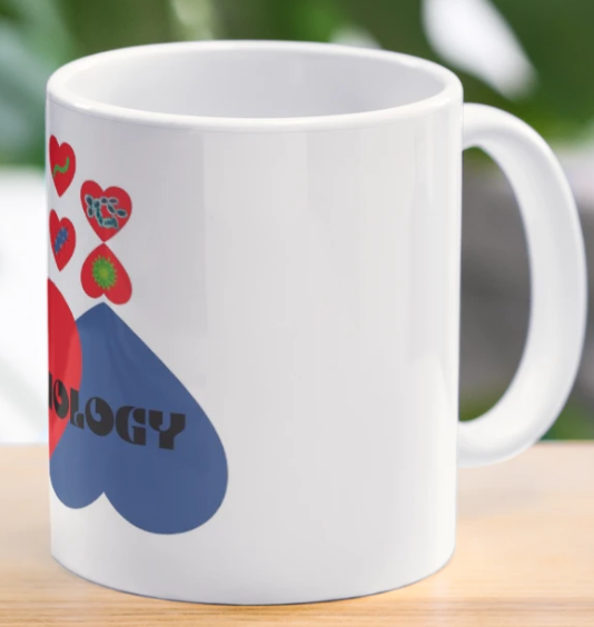 I Love Microbiology mugs