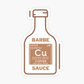 Barbecue sauce glossy sticker