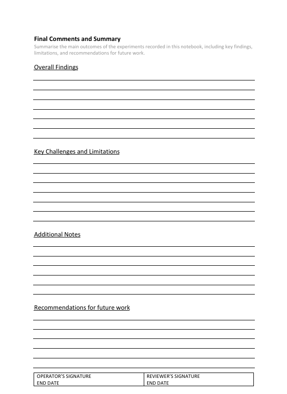 T-cell Therapy Laboratory Notebook – 97 Pages for Lab Experiment Documentation